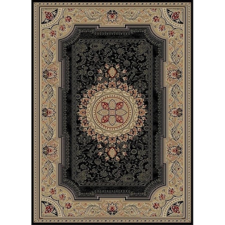 Homeric 9 ft. 3 in. x 12 ft. 6 in. Ankara Chateau Black HO220226